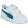 Scarpe bambini ragazzo Puma  Shuffle Downtown Lo V PS  Bianco Puma 4069161824197