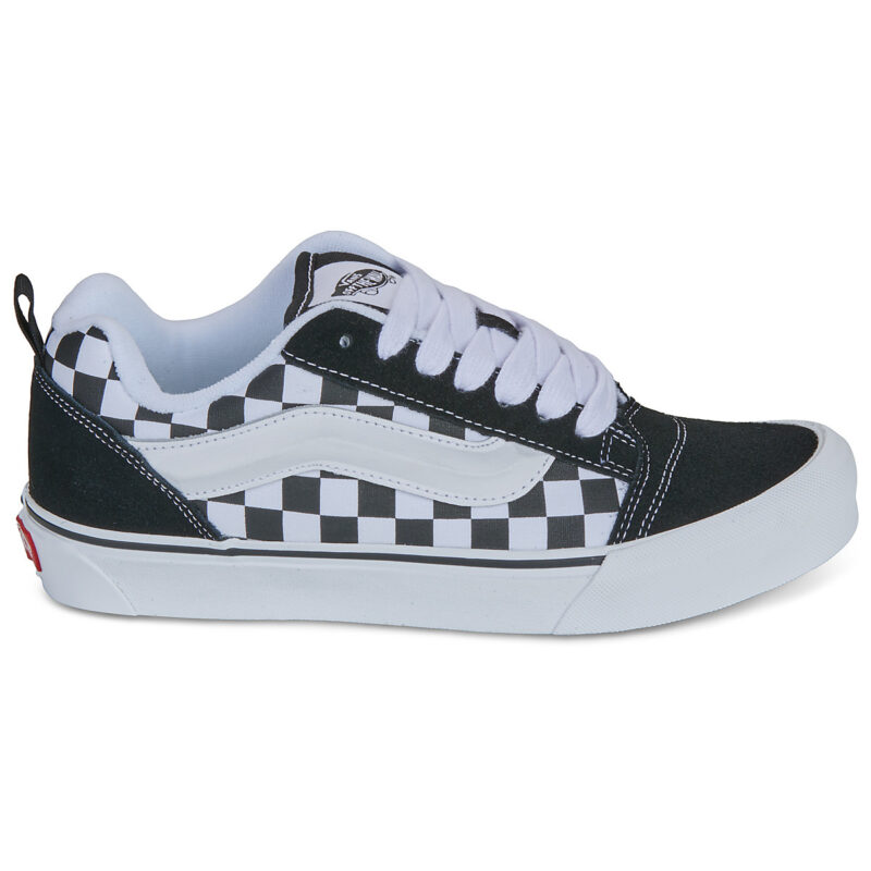 Vans Knu Skool CHECKERBOARD BLACK/TRUE WHITE Nero Sneakers Bambino - 2