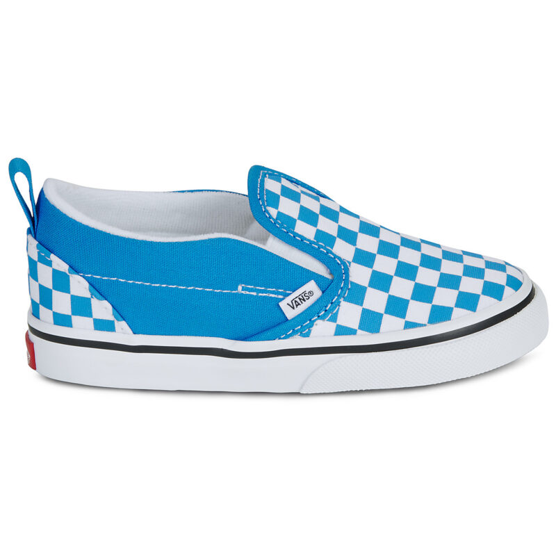 Vans Slip-On V COLOR THEORY CHECKERBOARD Bright Azure Blu Slip on Bambino - 2
