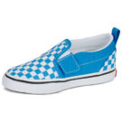 Vans Slip-On V COLOR THEORY CHECKERBOARD Bright Azure Blu Slip on Bambino - 4