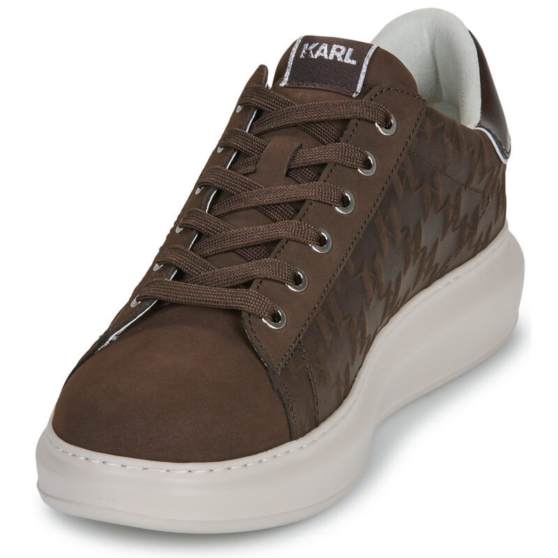 Karl Lagerfeld KAPRI MENS Monogram Emboss Lo Brown Men's Sneakers - 3