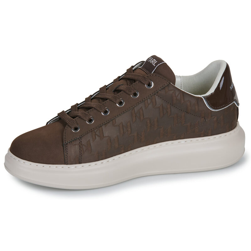 Karl Lagerfeld KAPRI MENS Monogram Emboss Lo Brown Men's Sneakers - 4