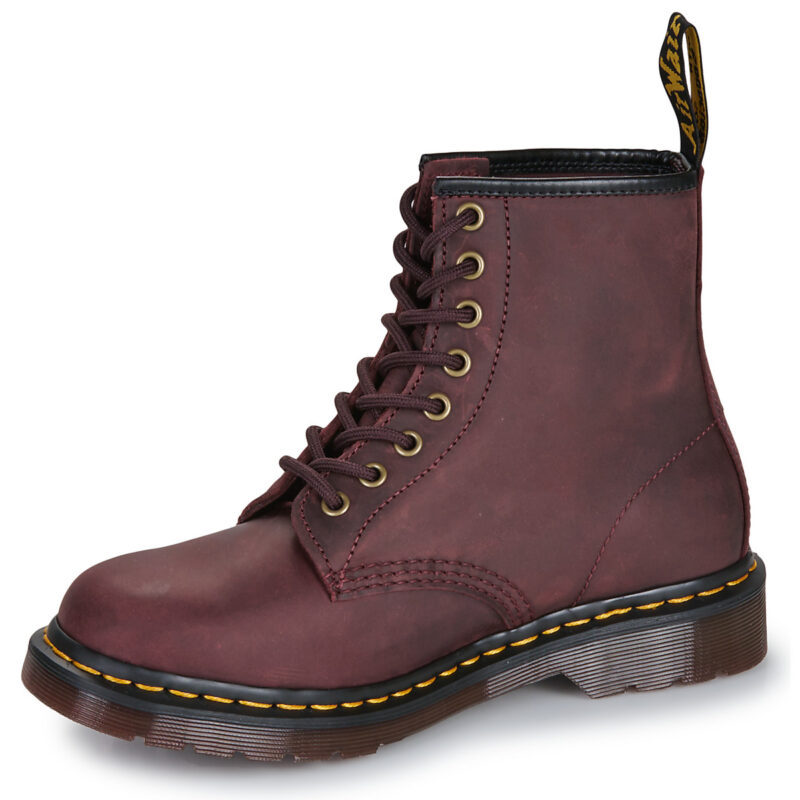 Dr. Martens 1460 Cherry Red Crazy Horse Rosso Stivaletti Uomo - 4