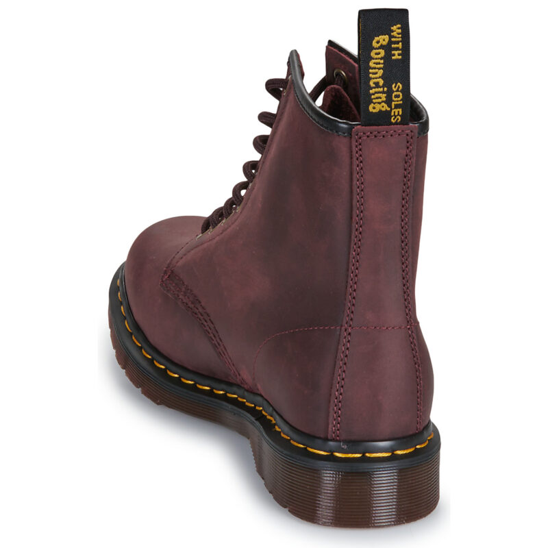 Dr. Martens 1460 Cherry Red Crazy Horse Rosso Stivaletti Uomo - 5