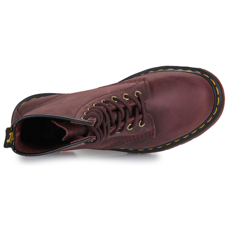 Dr. Martens 1460 Cherry Red Crazy Horse Rosso Stivaletti Uomo - 6