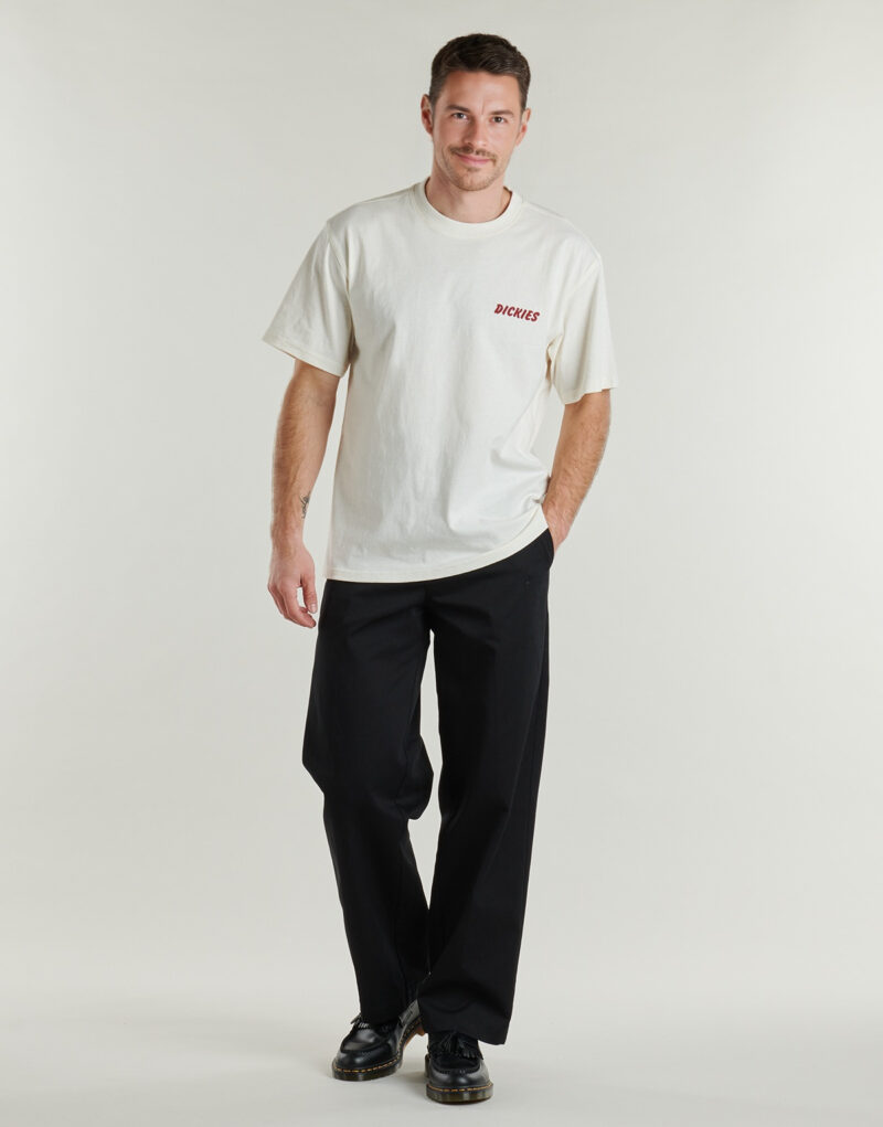 Camiseta Dickies DRY RIDGE SS TEE EGRET Blanco Camiseta de manga corta para hombre - 3