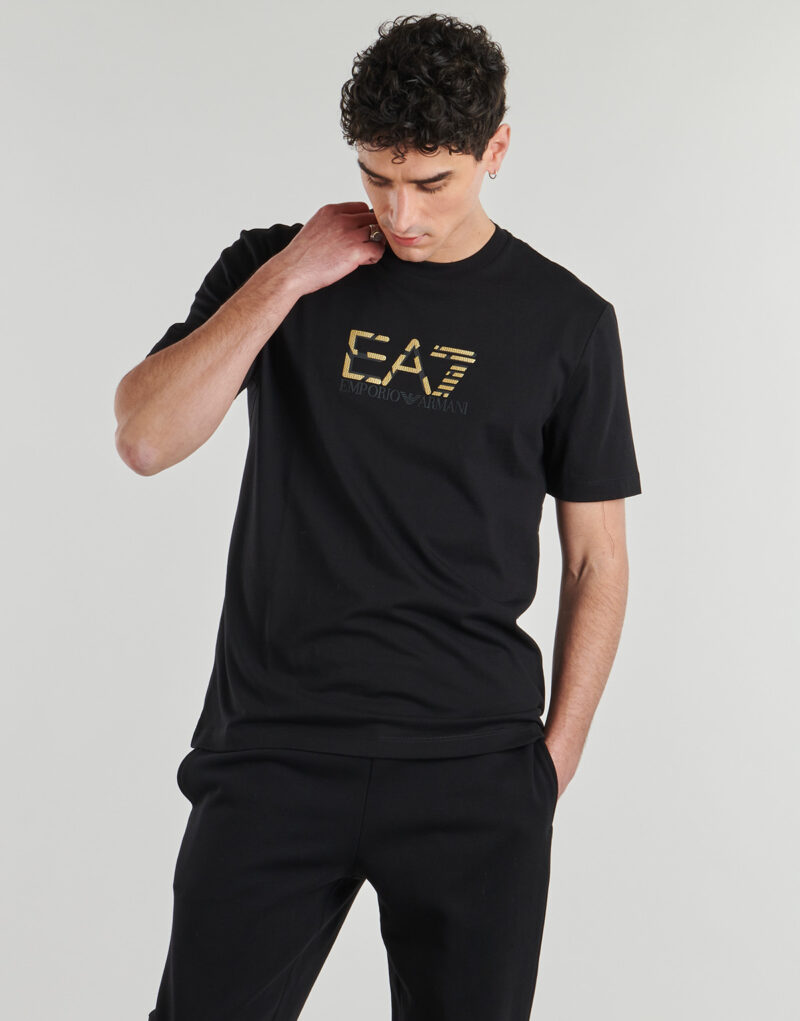 T-shirt Emporio Armani EA7 TRAIN PREMIUM LABEL TEE SPECIAL LOGO Nero T-shirt maniche corte Uomo - 2