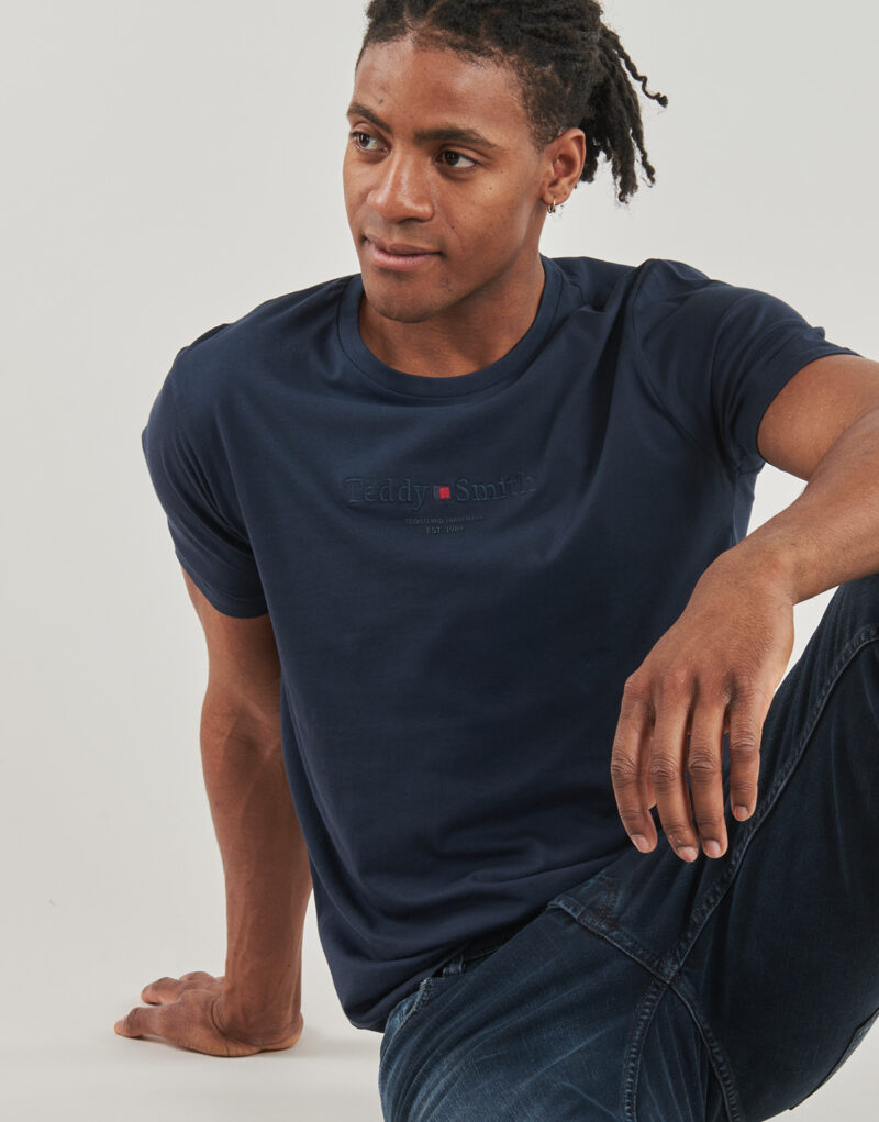 T-shirt Teddy Smith T-JIM MC Marine T-shirt maniche corte Uomo - 5