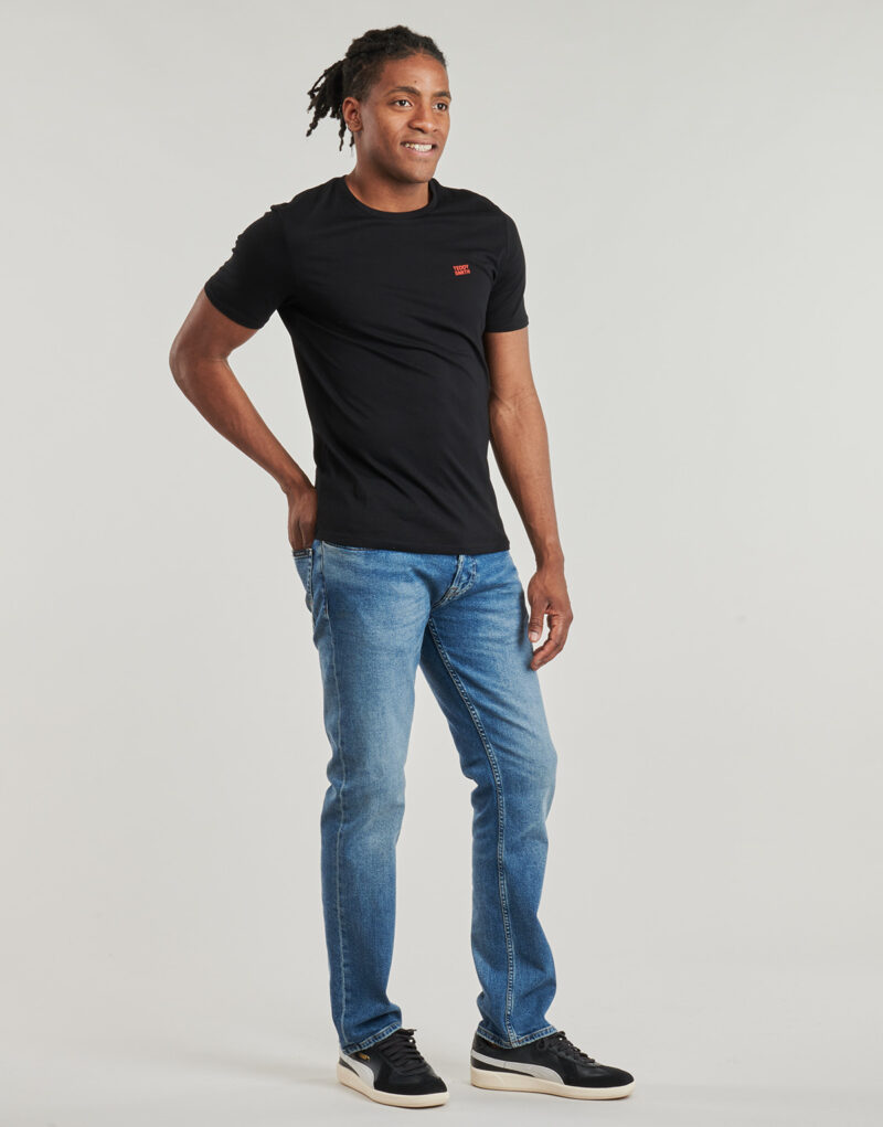 Teddy Smith THE TEE 1 MC Schwarzes Herren-T-Shirt mit kurzen &Auml;rmeln - Gr&ouml;&szlig;e 3