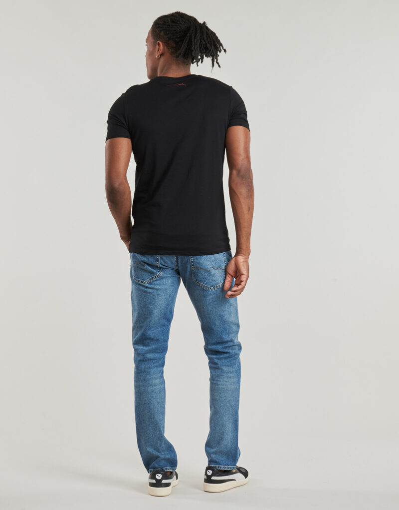 Teddy Smith THE TEE 1 MC Schwarzes Herren-T-Shirt mit kurzen &Auml;rmeln - Gr&ouml;&szlig;e 4