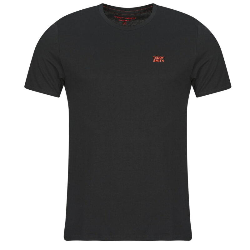 Teddy Smith THE TEE 1 MC Schwarzes Herren-T-Shirt mit kurzen &Auml;rmeln - Gr&ouml;&szlig;e 1