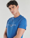 T-shirt Tommy Hilfiger TOMMY LOGO TEE Blu T-shirt maniche corte Uomo - 5