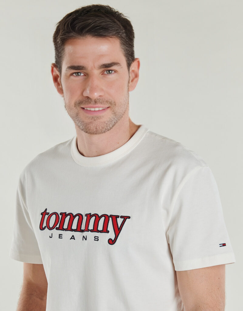 T-shirt Tommy Jeans TJM REG APPLIQ GRAPHIC SS T EXT Bianco T-shirt maniche corte Uomo - 5