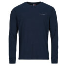 T-shirts &agrave; manches longues Tommy Jeans TJM SLIM CHEST LINEAR LS TEE EXT Marine T-shirts &agrave; manches longues pour hommes - 1