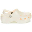 Zuecos Crocs Classic Platform Glitter para mujer, color blanco - 2