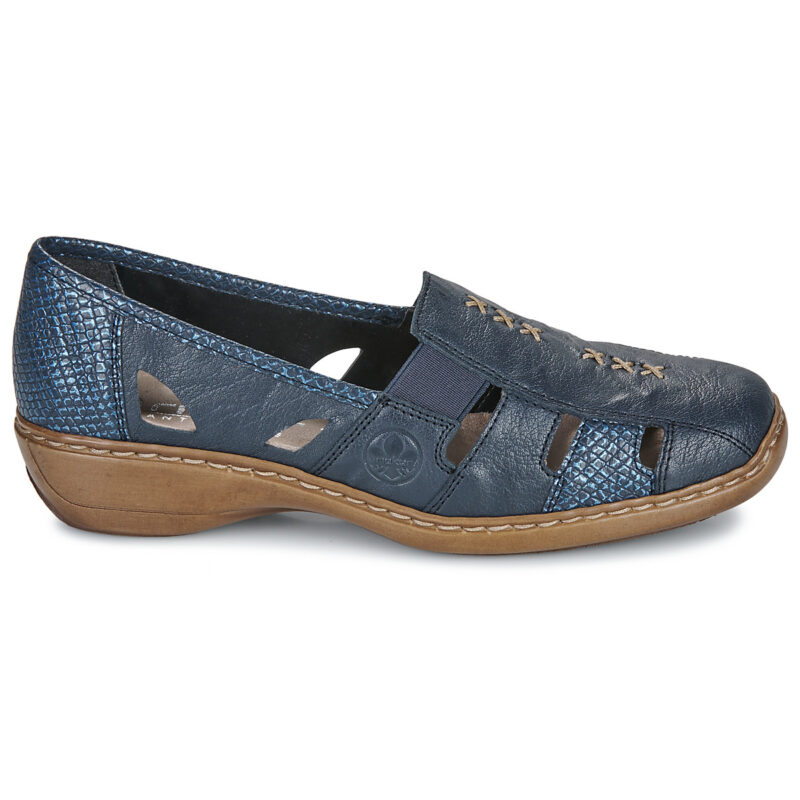 Rieker  41385-15  Blu -  Ballerine Donna - 2