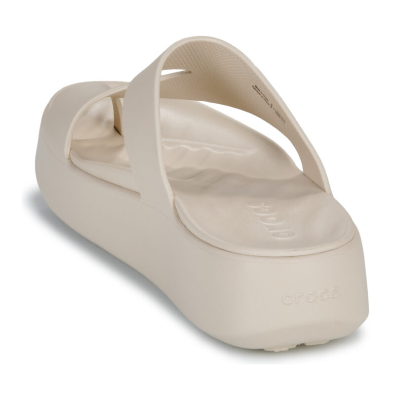 Crocs Getaway Platform Toe Loop Beige Infradito Donna - 5