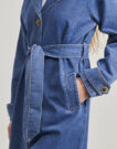Trench Only ONLMALOU Blue Trench Coat Women - 5