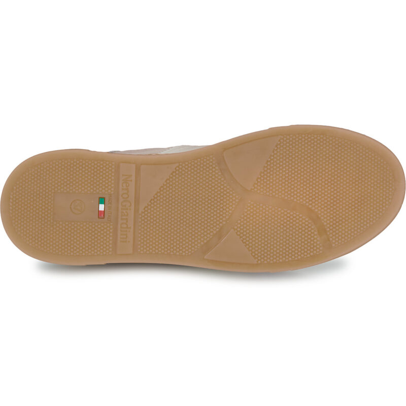 NeroGiardini E513005D Beige Damen-Sneaker, niedrig geschnitten - Gr&ouml;&szlig;e 7
