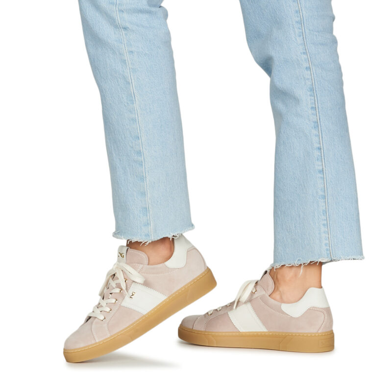 NeroGiardini E513005D Beige Damen-Sneaker, niedrig geschnitten - Gr&ouml;&szlig;e 8