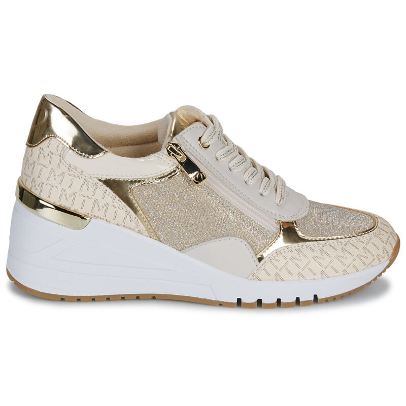 Marco Tozzi 2-23723-41-40C Goldene Damen-Sneaker, niedrig geschnitten - Gr&ouml;&szlig;e 2