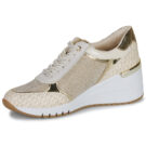 Marco Tozzi 2-23723-41-40C Goldene Damen-Sneaker, niedrig geschnitten - Gr&ouml;&szlig;e 4
