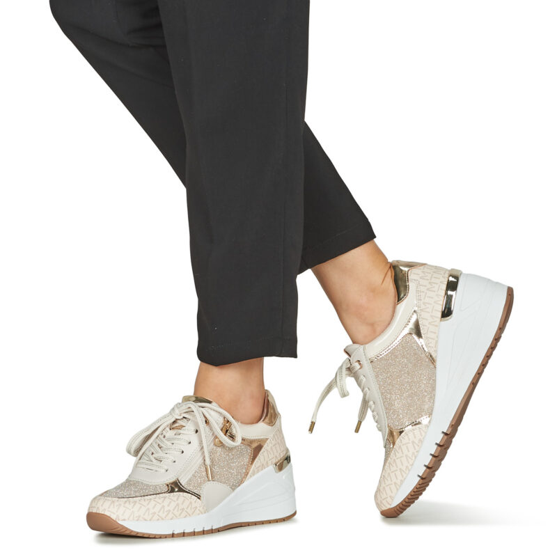 Marco Tozzi 2-23723-41-40C Goldene Damen-Sneaker, niedrig geschnitten - Gr&ouml;&szlig;e 8