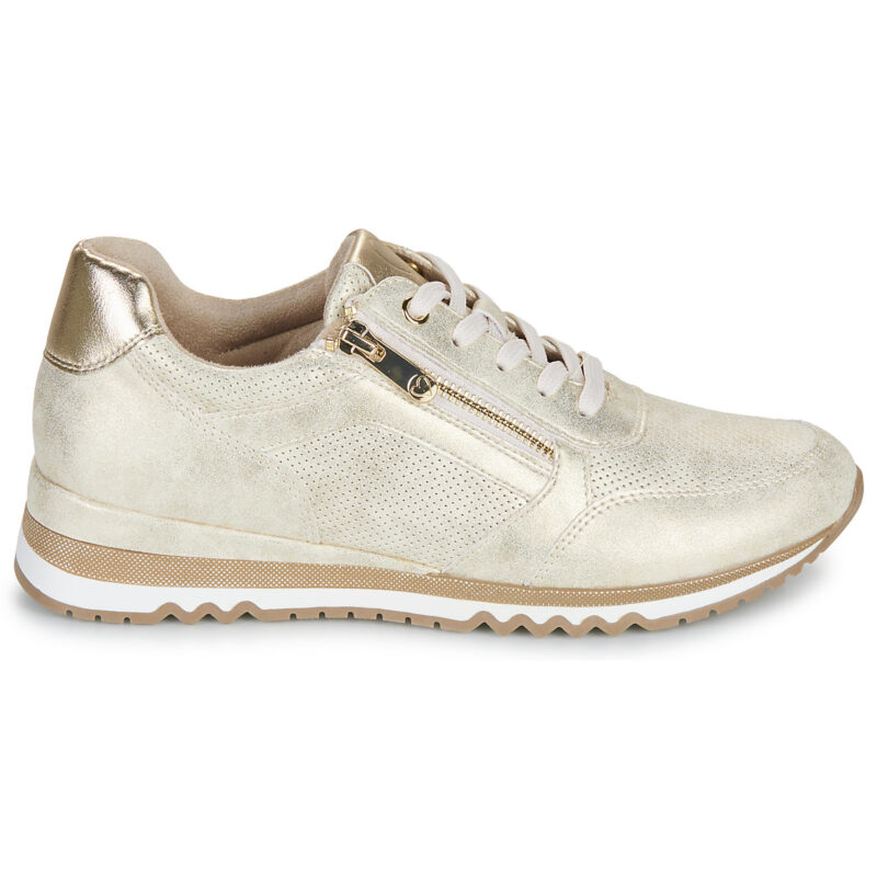 Marco Tozzi 2-23782-41-447 Goldene Damen-Sneaker, niedrig geschnitten - Gr&ouml;&szlig;e 2