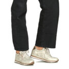 Marco Tozzi 2-23782-41-447 Goldene Damen-Sneaker, niedrig geschnitten - Gr&ouml;&szlig;e 8