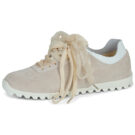 Calvin Klein Jeans LOW PROFILE RUN MG SUE DB LACES Beige Sneakers basse Donna - 4