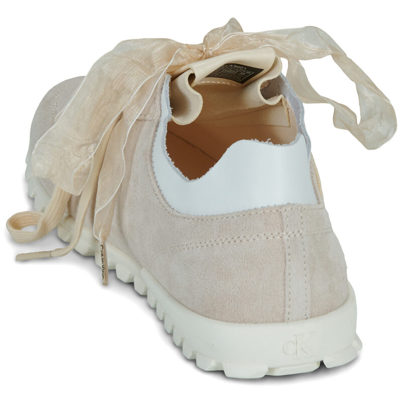 Calvin Klein Jeans LOW PROFILE RUN MG SUE DB LACES Beige Sneakers basse Donna - 5