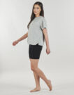 Camiseta Calvin Klein Jeans RELAXED TESE Gris Camiseta manga corta Mujer - 3