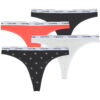 Perizoma Calvin Klein Jeans THONG X5 Nero Perizoma Donna