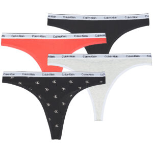 Perizoma  Calvin Klein Jeans  THONG X5  Nero -  Perizoma Donna