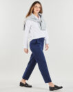 Pantalone Chino Tommy Hilfiger CO SLIM STRAIGHT CHINO Marine - Pantaloni Chino Donna - 3