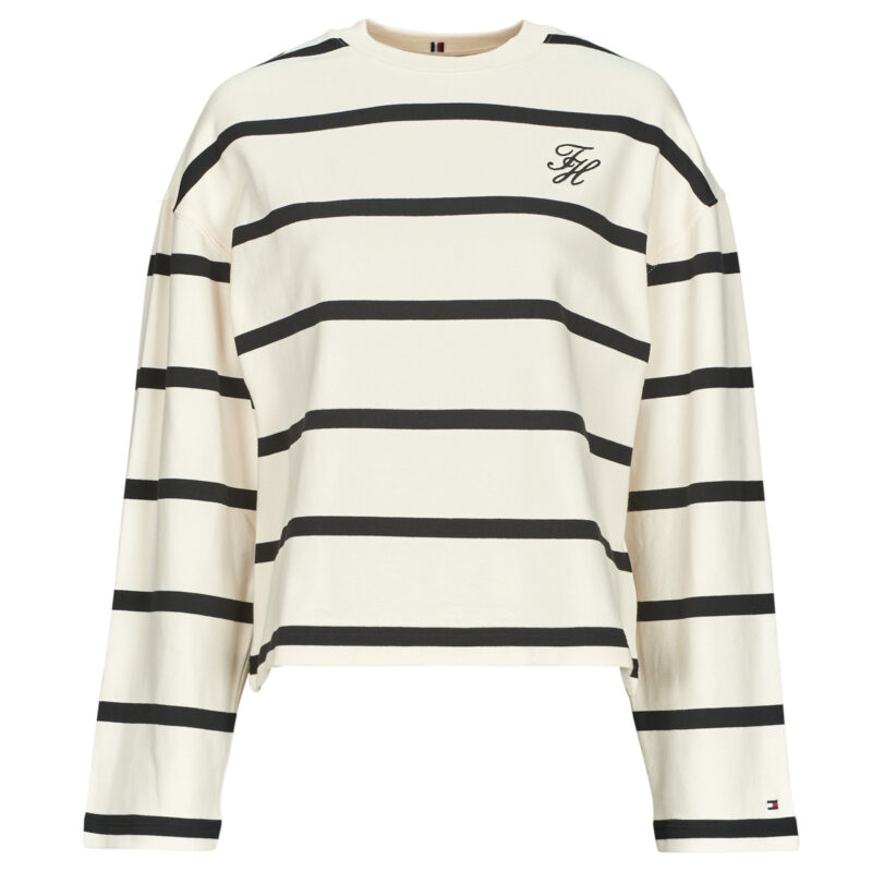 Maglione Tommy Hilfiger TH SCRIPT MDRN TERRY SWTSHRT Bianco Maglioni Donna - 1