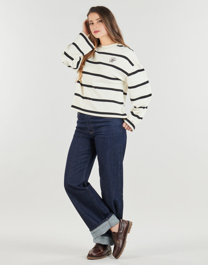 Maglione Tommy Hilfiger TH SCRIPT MDRN TERRY SWTSHRT Bianco Maglioni Donna - 3