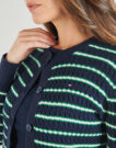 Gilet / Cardigan Tommy Hilfiger CO CABLE FINE GG C-NK LS CARDI Marine Gilet / Cardigan Donna - 5