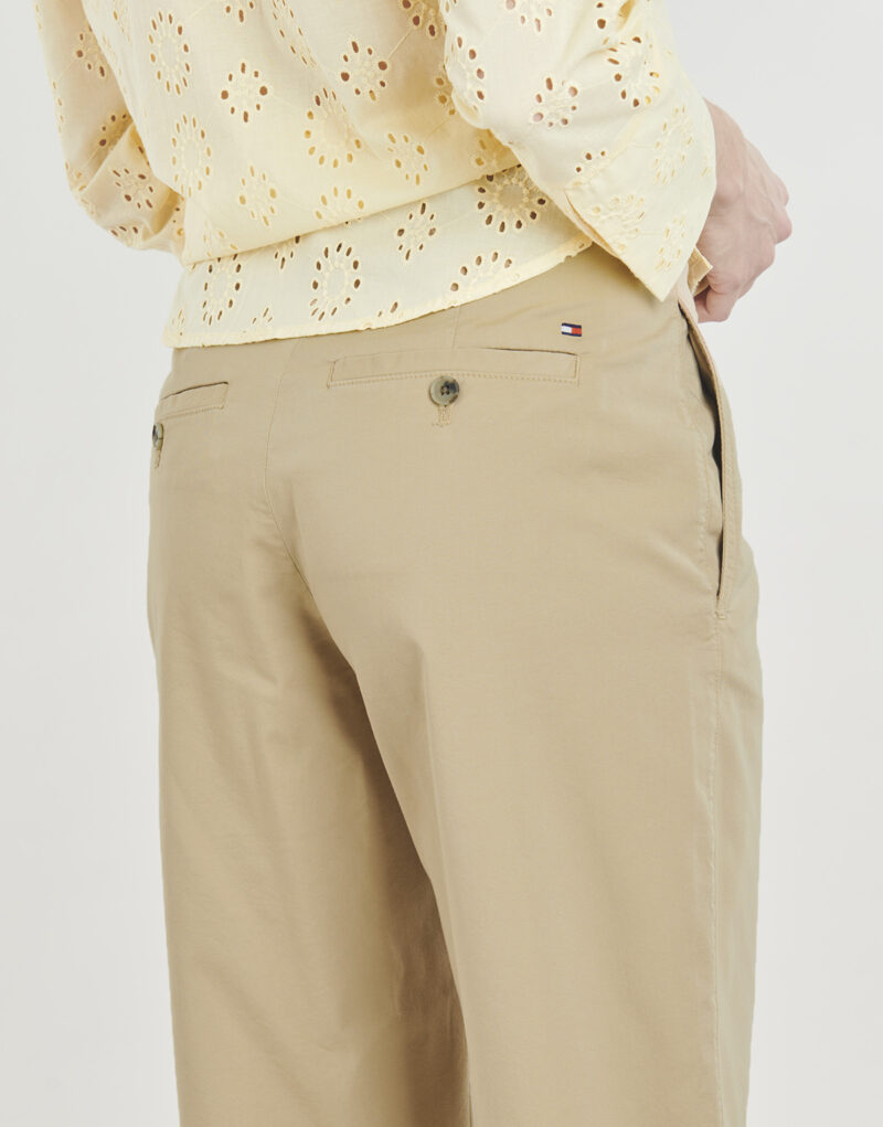 Pantalone Chino Tommy Hilfiger CO GMD SLIM STRAIGHT CHINO Beige Pantaloni Chino Donna - 5