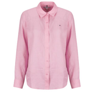 Camicia Tommy Hilfiger ESS LINEN RELAXED LS SHIRT Rosa Camicie Donna