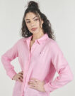 Camicia Tommy Hilfiger ESS LINEN RELAXED LS SHIRT Rosa Camicie Donna - 5
