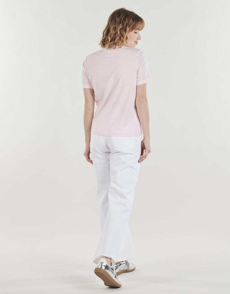 T-shirt Tommy Hilfiger REG CORP LOGO C-NK SS Rosa T-shirt maniche corte Donna - 4