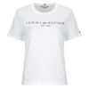 T-shirt Tommy Hilfiger REG CORP LOGO C-NK SS Bianco T-shirt maniche corte Donna
