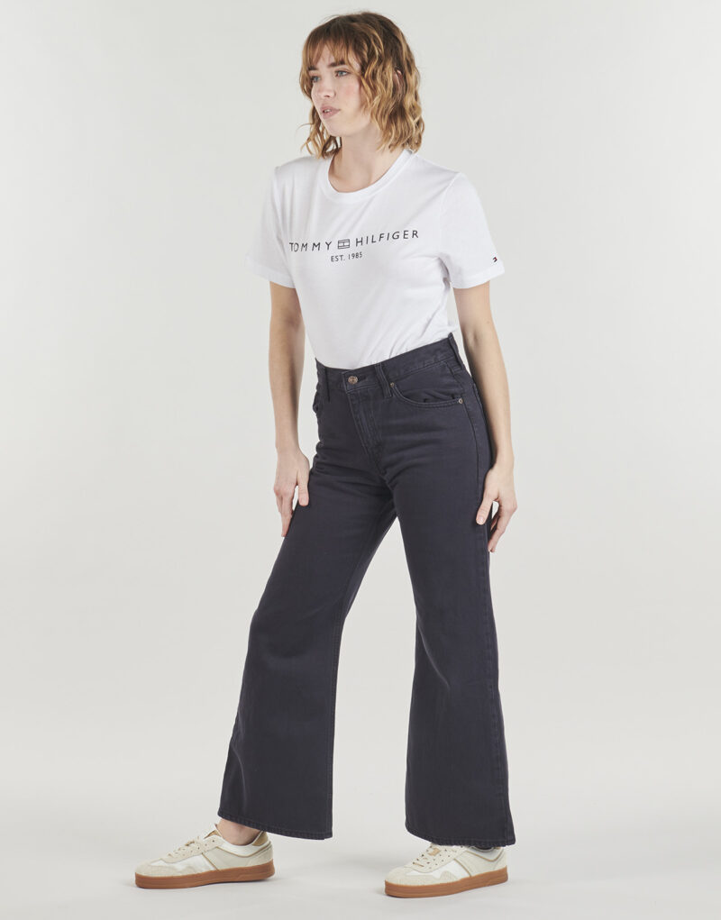 T-shirt Tommy Hilfiger REG CORP LOGO C-NK SS Bianco T-shirt maniche corte Donna - 3