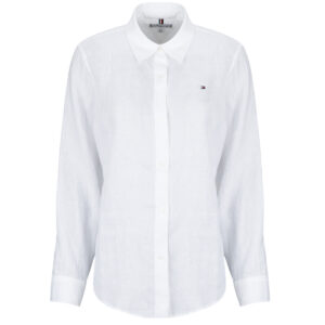 Camicia Tommy Hilfiger ESS LINEN RELAXED LS SHIRT Bianco Camicie Donna