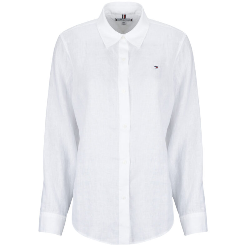Camicia Tommy Hilfiger ESS LINEN RELAXED LS SHIRT Bianco Camicie Donna - 1