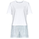Completi pigiami Tommy Hilfiger JERSEY TEE SEERSUCKER SHORT SET Bianco Completi pigiami Donna - 1