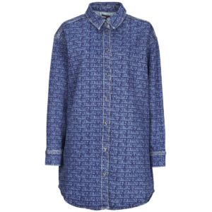 Abito corto  Tommy Jeans  RLX DNM SHIRT DRESS EI6137 EXT  Blu -  Abiti corti Donna