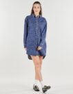 Abito corto Tommy Jeans RLX DNM SHIRT DRESS EI6137 EXT Blu Abiti corti Donna - 2