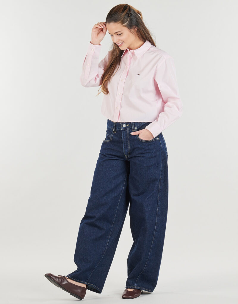 Chemise Tommy Jeans TJW CRP RLX SHIRT Rose Chemises Femme - 3